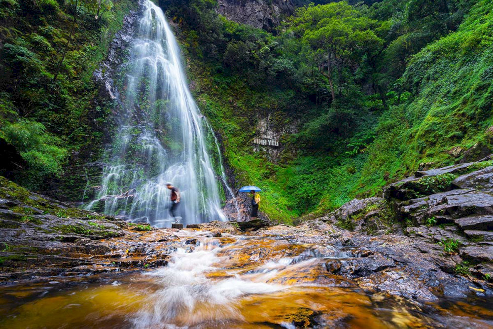 Feel the serenity as Love Waterfall cascades through lush greenery in the heart of Sapa